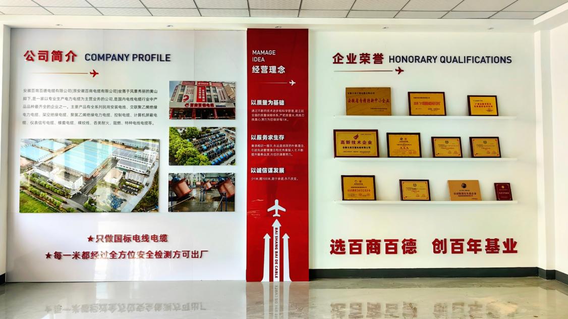 百商百德电缆荣誉展厅