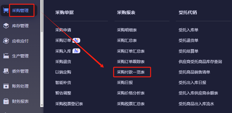 金蝶云星辰采购付款一览表怎么用？标准版与旗舰版取数差异详解