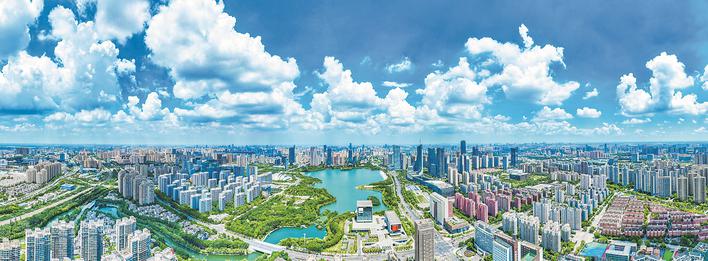 合肥市蜀山区天鹅湖片区城市面貌